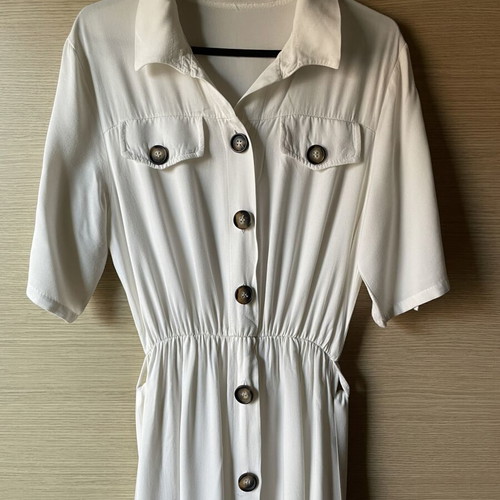 Semize dress ecru cool fabric like new