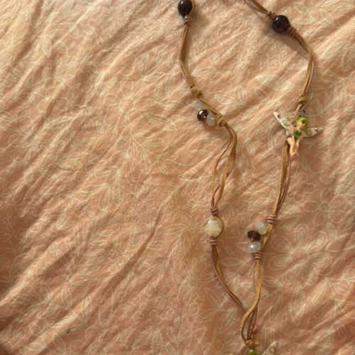 Necklace with Tinker Bell, like new, long
