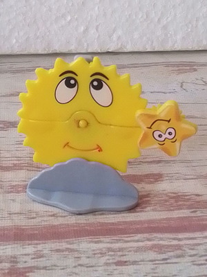 Kinder Sun and Moon figure like new