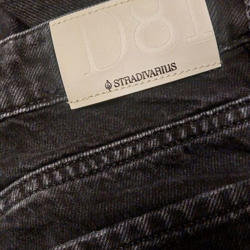 Stradivarius black jeans straight fit new