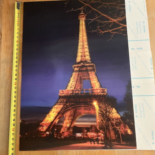 3D lenticular mini poster 25x35 cm, Eiffel Tower
