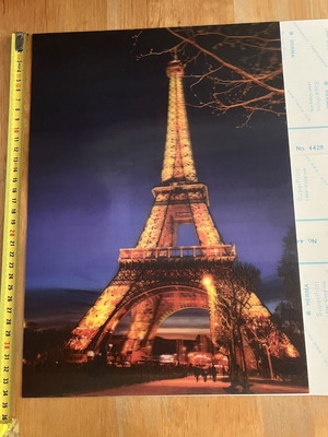 3D lenticular mini poster 25x35 cm, Eiffel Tower