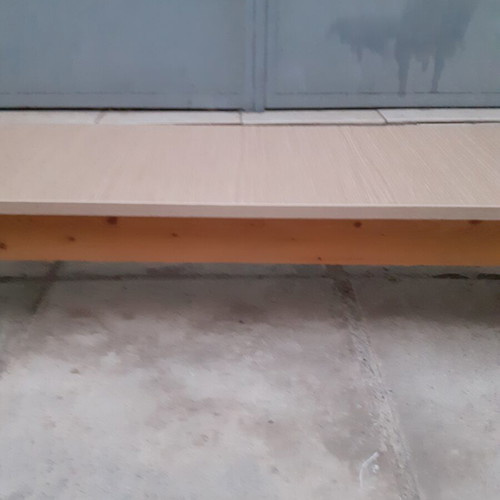 Wooden children's bench new, pine wood with laminated surface