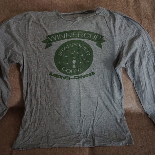 Men's long-sleeve shirt used, gray, size M