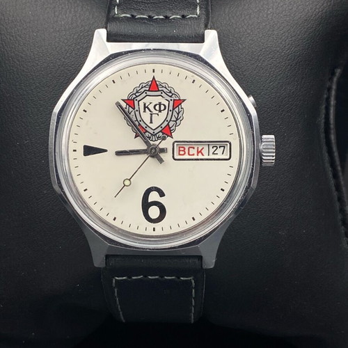 Slava Big Zero KGF Soviet mechanical watch, vintage 1980s
