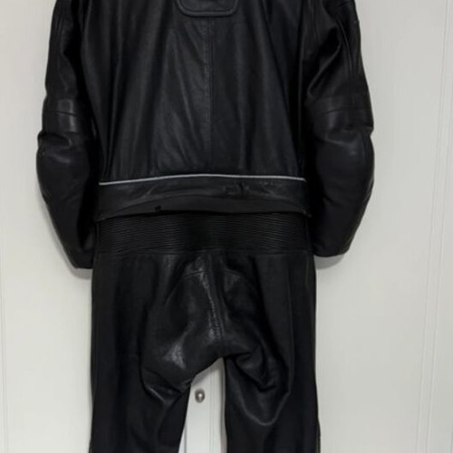Spyke split motorcycle suit used, leather with protections size 50-L