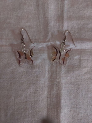Butterfly earrings used