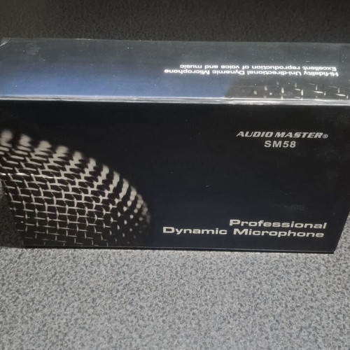 Audio Master SM58 dynamic microphone with cable and box like new