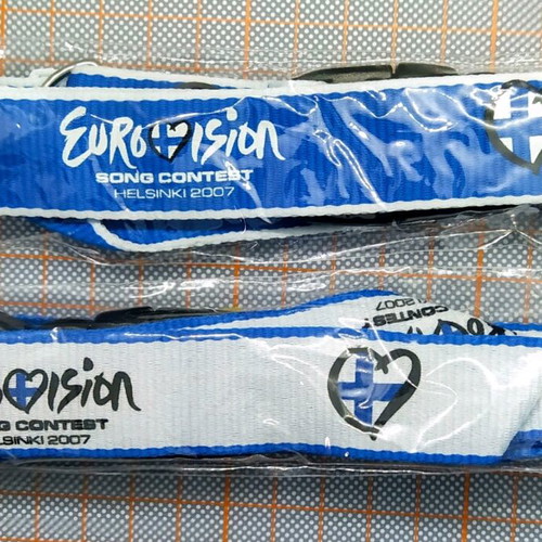 Official Eurovision 2007 Helsinki memorabilia lanyards new