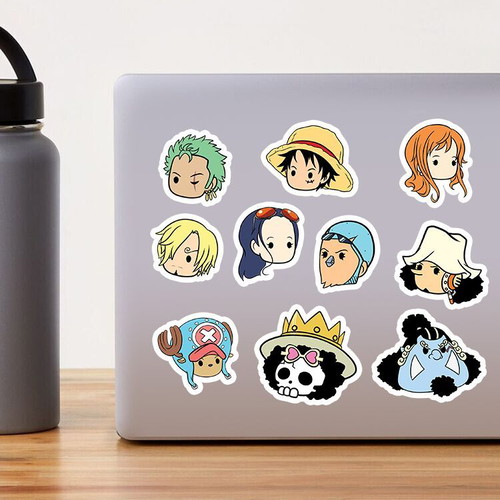 One Piece Strawhat Crew handmade sticker pack made to order