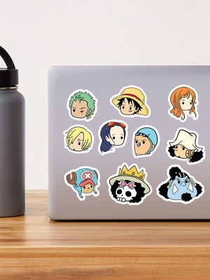 One Piece Strawhat Crew handmade sticker pack made to order