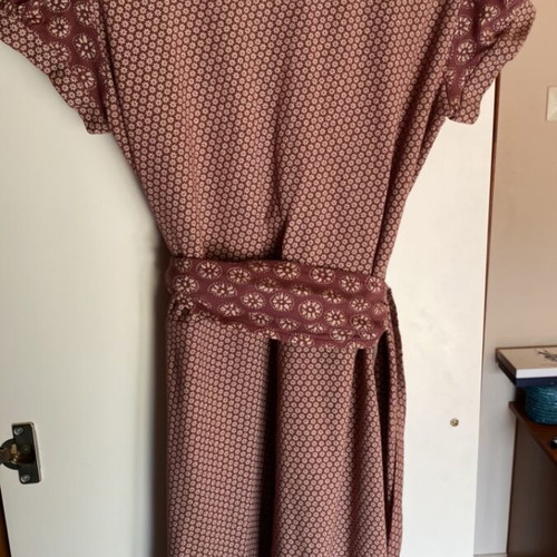 A.L.E. women's dress like new, cotton, mini, white and brown