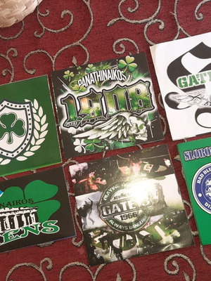 Panathinaikos collectible stickers new, set of 6 pieces