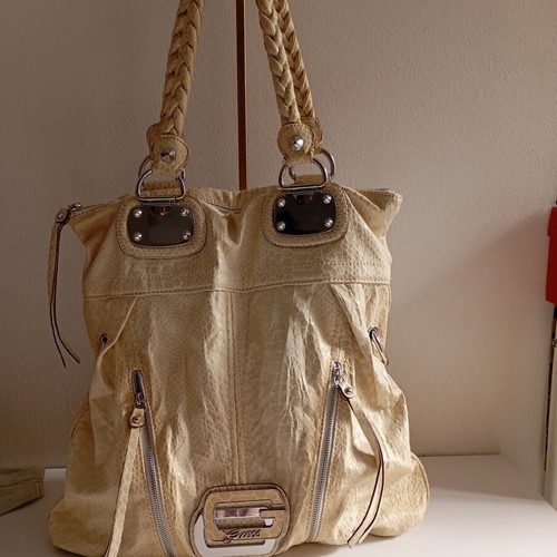 Guess Vintage shoulder bag, champagne color