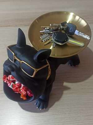 Decorative Bulldog Dog New With Sunglasses