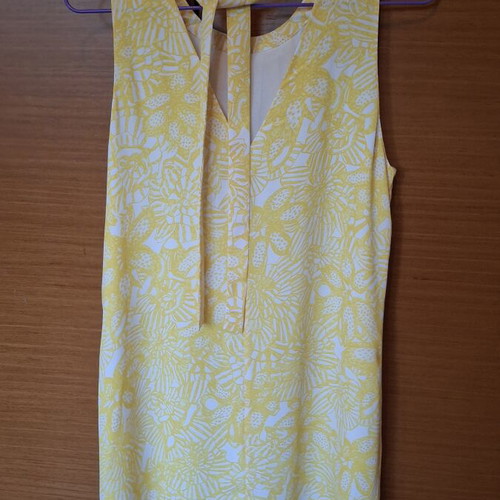 Mini summer dress white and yellow H&M like new