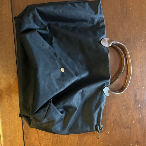 Longchamp handbag like new, black and brown