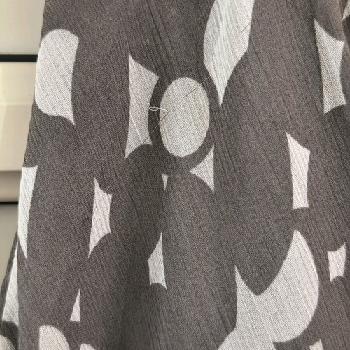 Skirt with ruffles A-line gray No 40 (L) like new