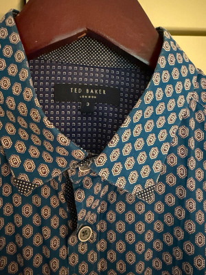 Ted Baker London Patterned Cotton Shirt size M like new