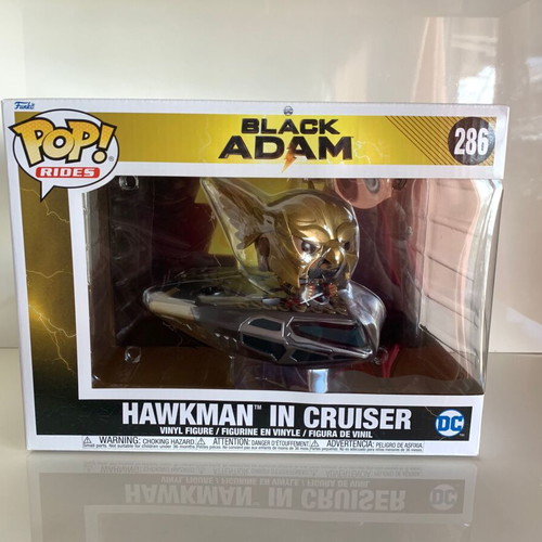 Funko POP! DC Black Adam Hawkman in Cruiser new