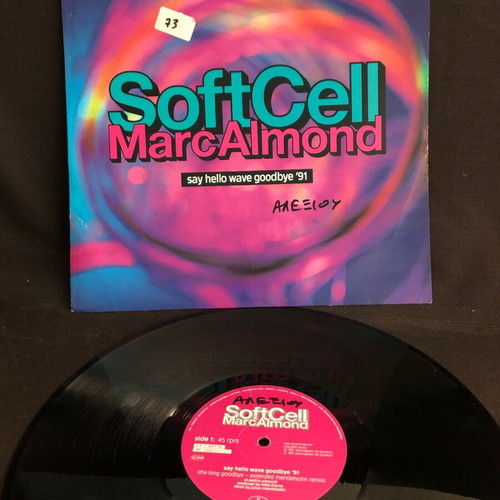 Soft Cell Marc Almond Say Hello Wave Goodbye 91 vinyl used, electronic