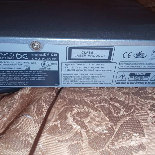Daewoo portable DVD player used
