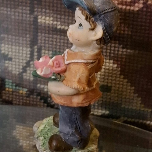 Vintage boy figurine used