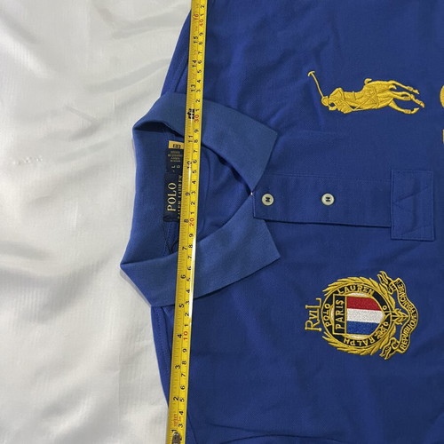Polo Ralph Lauren Paris blue polo shirt size L