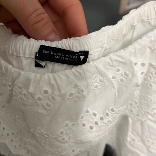 Zara crop top white like new, size M / 38 / 10