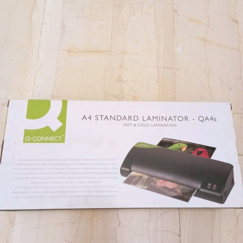Q-CONNECT A4 Standard Laminator new, hot and cold laminating