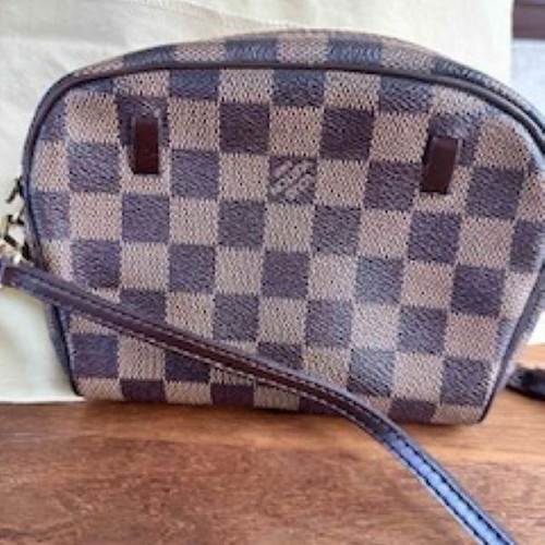 Louis Vuitton damier crossbody bag used, brown