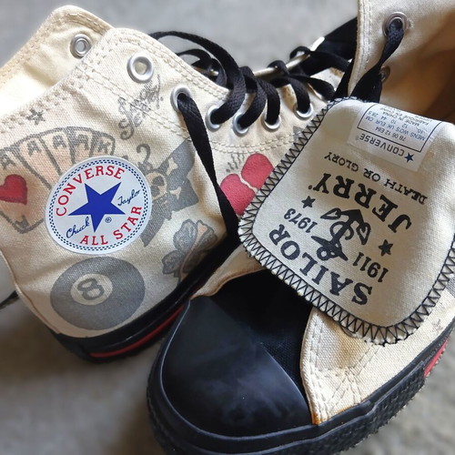 Converse Chuck Taylor All Star Sailor Jerry Death or Glory sneakers like new, EU 44