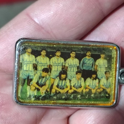 Heraklis keychain 1988 with enamel, used