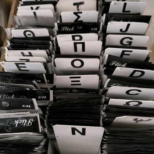 Huge opportunity Clearance. Stickers gold letters / street number signs, small signage plates