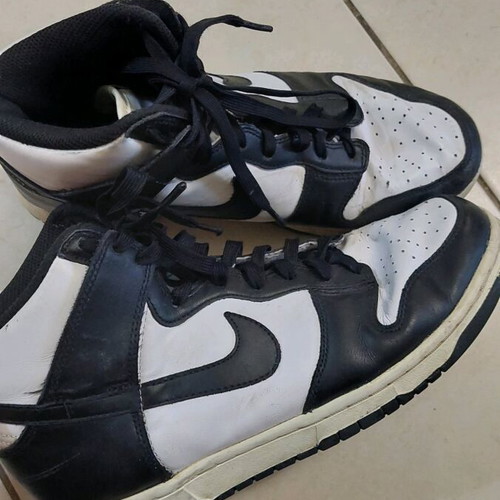 Nike Panda High women's shoes size 41 used, black and white