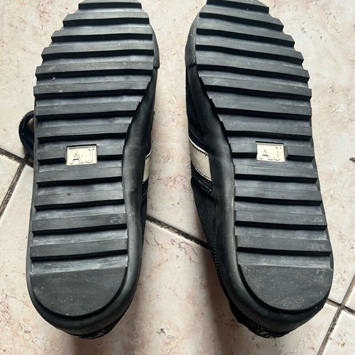 Armani Jeans leather sports shoes new, size 41, black