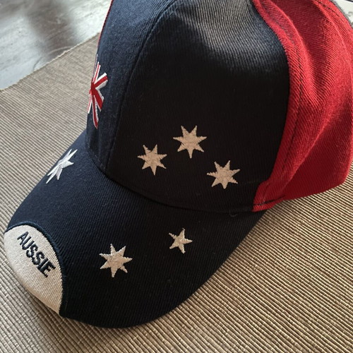 Baseball Cap Aussie with Australian Flag Embroidery, like new
