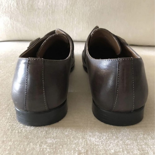 Napoleone Italian shoes grey-brown like new, leather, size 43