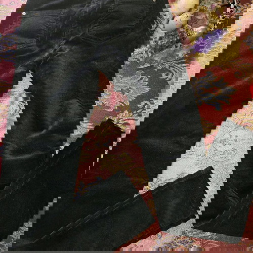 Orchestra παντελόνι νούμερο 12 σαν καινούργιο, μαλακό βελουτέ μαύρο