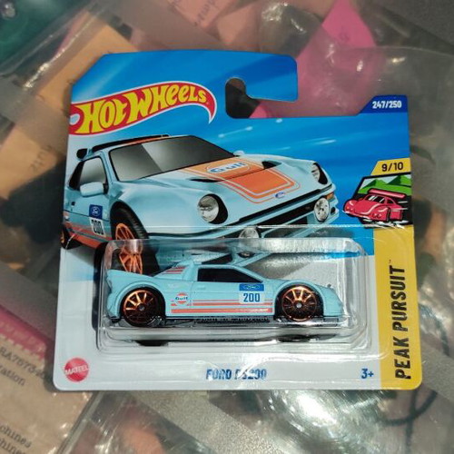 Hot Wheels Ford RS200 2025 with Gulf graphics, new