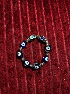 Bracelet with matakia like new, blue and silver details