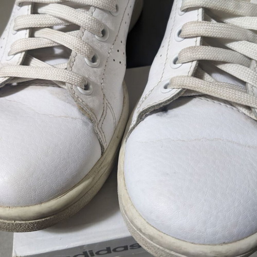 Adidas Advantage tennis shoes 38 2/3 used, white