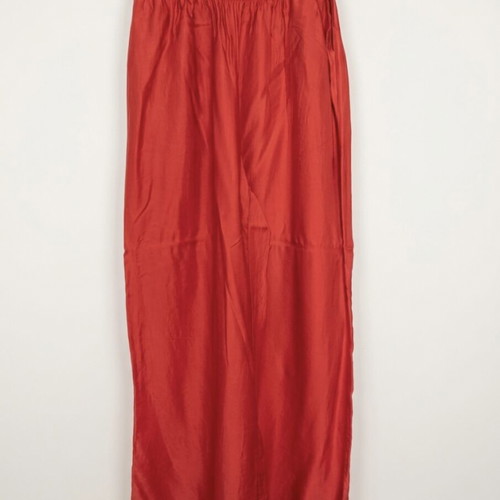Satin pants Collectiva Noir like new, red, high waist
