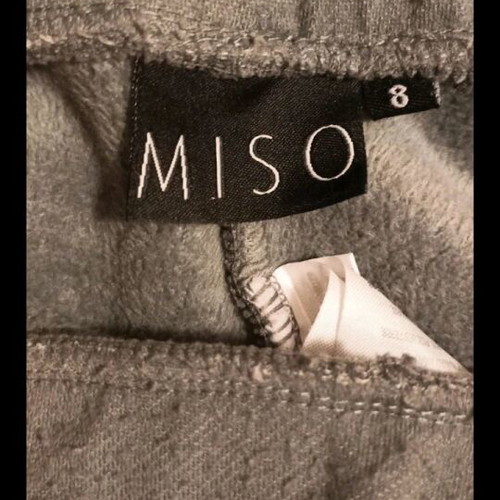 Grey fleece leggings like new