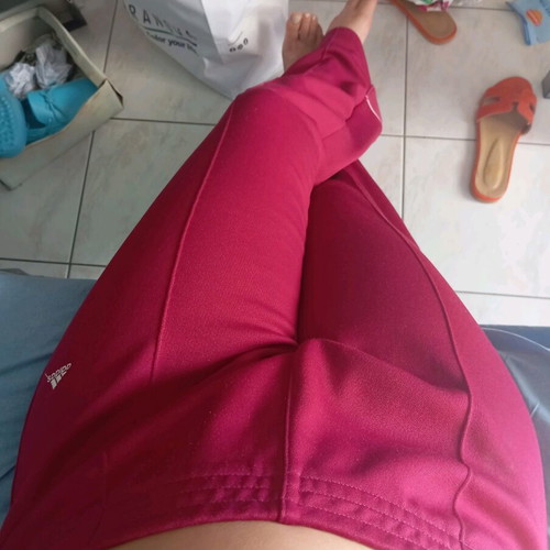 Adidas tracksuit used, burgundy, size M
