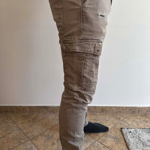 Tresor Jeans Cargo Pants used, beige-sand, size No34