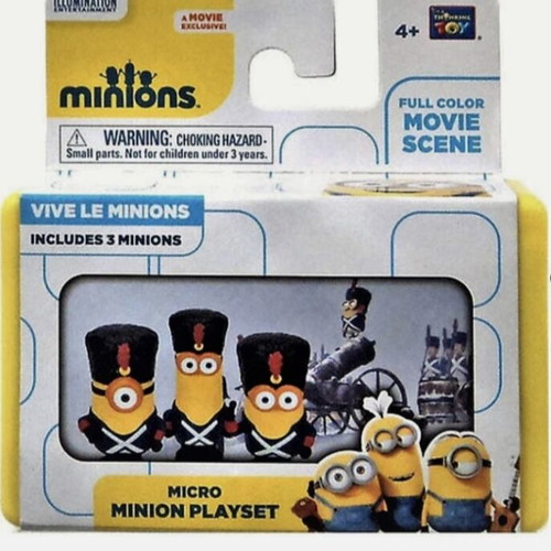 Thinkway Toys Micro Minions Playset used, soldier Minions set