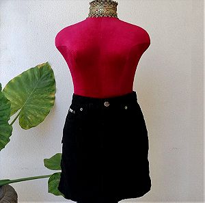 Mίνι τζιν φούστα, No Thinkin, Μαύρη - Αφόρετη, με τα καρτελάκια - Μεγέθη S & M