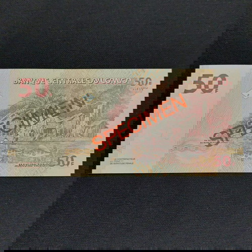 SPECIMEN. CONGO 50 FRANCS.