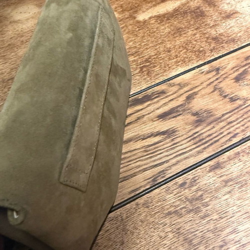 Petridis shoulder bag leather khaki like new without strap